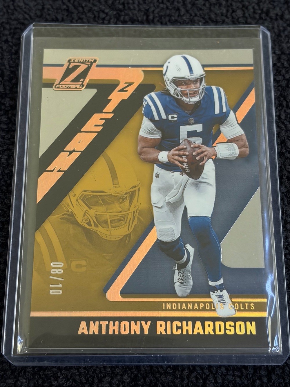 2023 Panini Zenith Anthony Richardson #25 Z-Team Gold SP Rookie RC 08/10 Colts